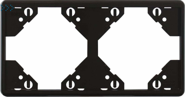 Горизонтальная двойная рамка, чёрная (50921 TPT) Горизонтальная двойная рамка, чёрная (50921 TPT)